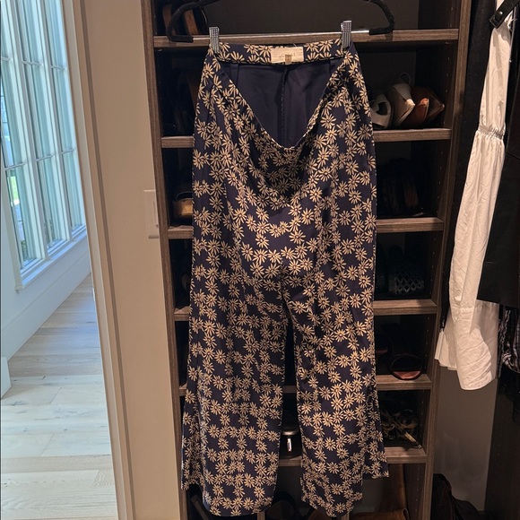 THE GREAT. Navy and Cream Floral Men's Dress Pants
